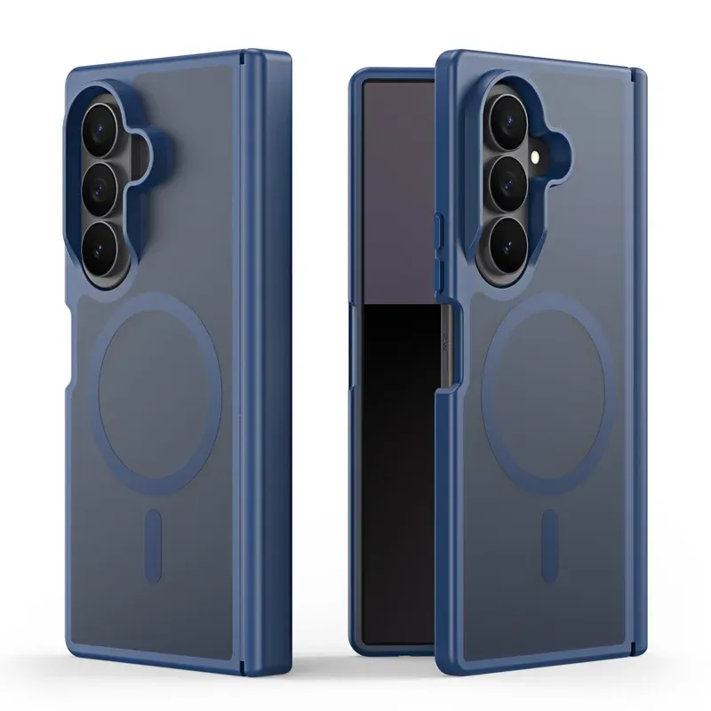 Samsung Galaxy Z Fold 8 Ultra Translucent Case with MagSafe | Hinge Protection Magnetic Cover | Frosted PC + TPU Shockproof Case