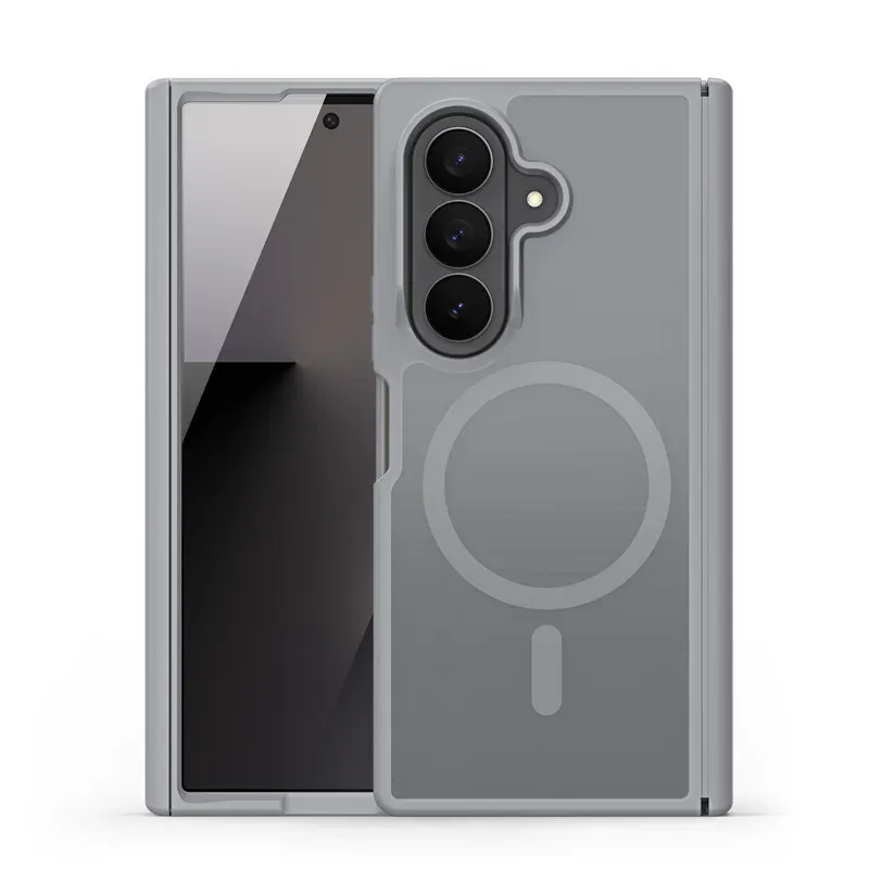 Samsung Galaxy Z Fold 8 Ultra Translucent Case with MagSafe | Hinge Protection Magnetic Cover | Frosted PC + TPU Shockproof Case