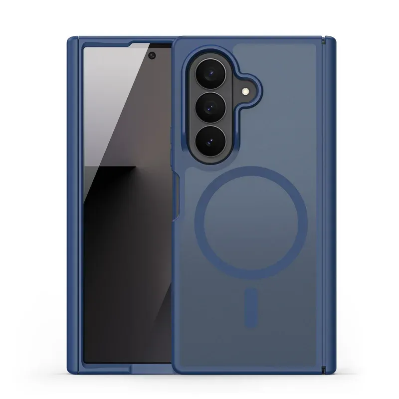 Samsung Galaxy Z Fold 8 Ultra Translucent Case with MagSafe | Hinge Protection Magnetic Cover | Frosted PC + TPU Shockproof Case