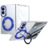 Samsung Galaxy Z Fold 8 Case Clear Magnetic Phone Cover with Kickstand & Front Screen Protector | Ravaka