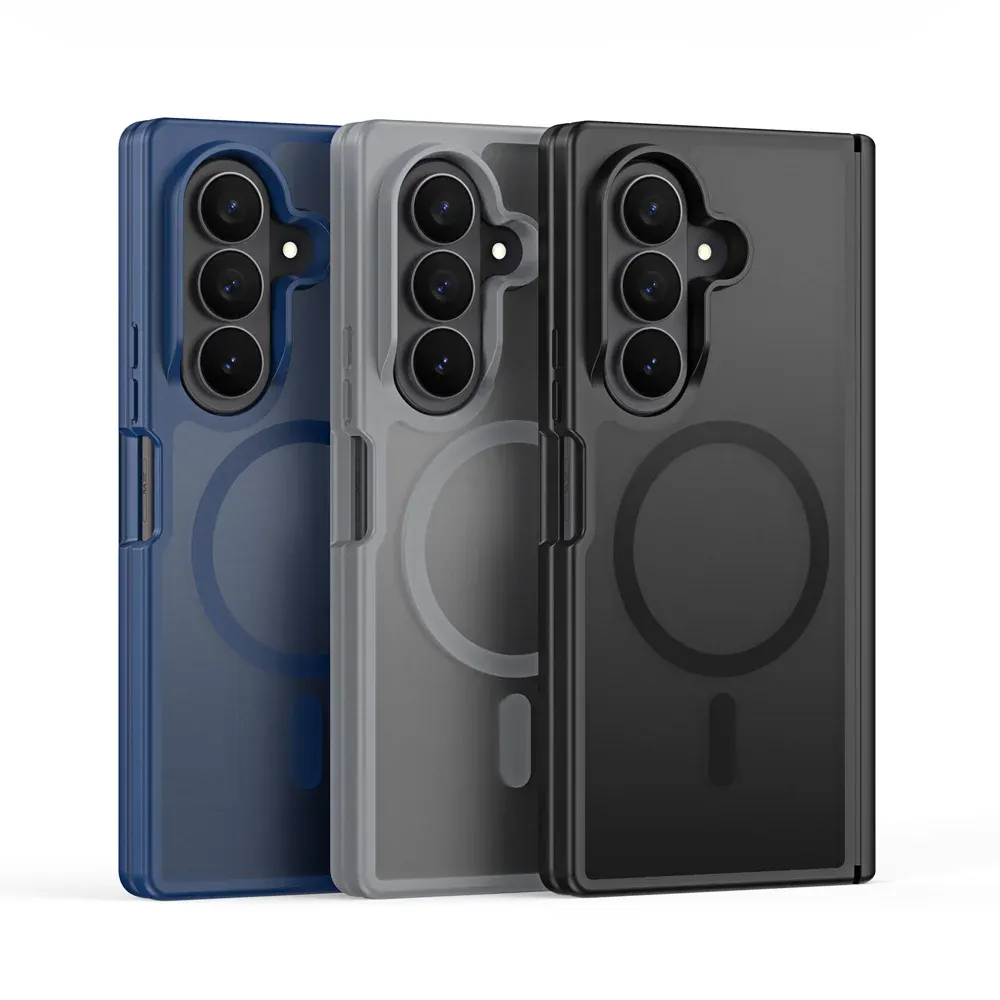 Samsung Galaxy Z Fold 8 Ultra Translucent Case with MagSafe | Hinge Protection Magnetic Cover | Frosted PC + TPU Shockproof Case