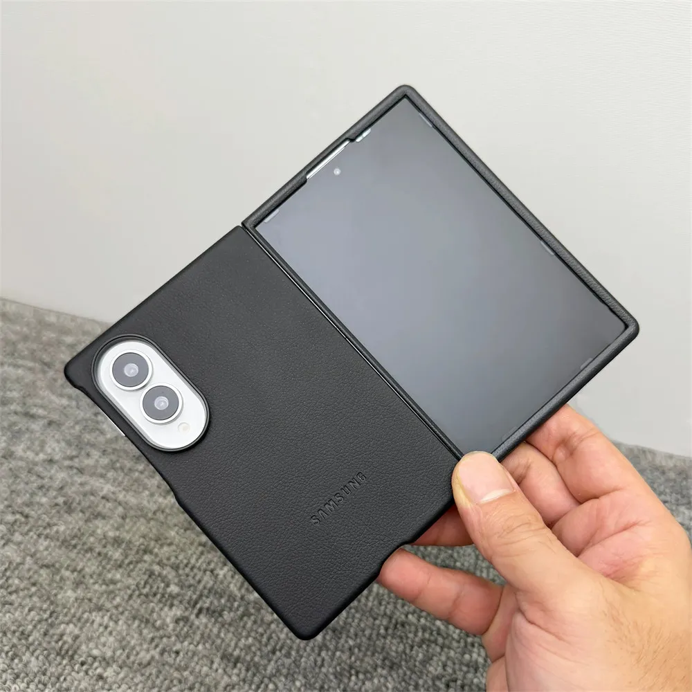 Samsung Z Fold 8 Leather Case | Kindsuit Slim Leather Back Cover | Shockproof Leather Case