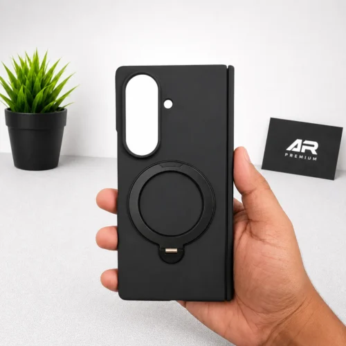 Samsung Galaxy Z Fold 8 Ultra MagSafe Ring Stand Case with Front Screen Protector