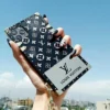 iPhone 15 Series Luxury Black Trunk Case with Chain Lanyard | Designer Style Protective Cover with Corner Guards