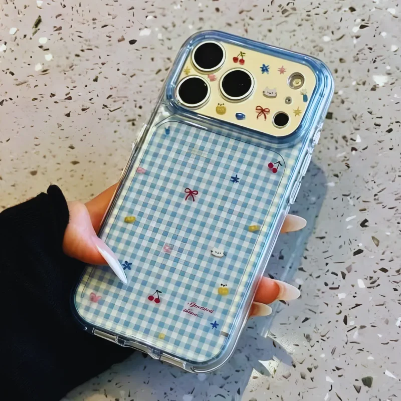 svsdvdsv Cute Aesthetic Cartoon Clear Case for iPhone 17 Pro & 17 Pro Max - Cover for Girls