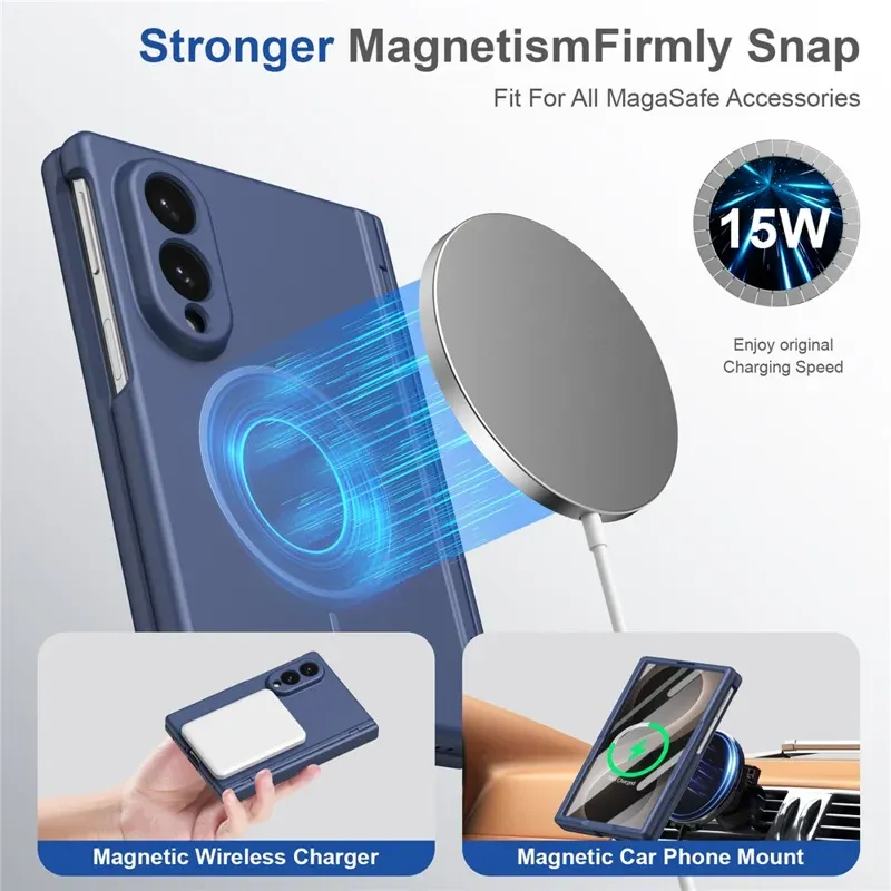 Samsung Galaxy Z Fold 8 Hard PC Magnetic Case with Hinge Protection
