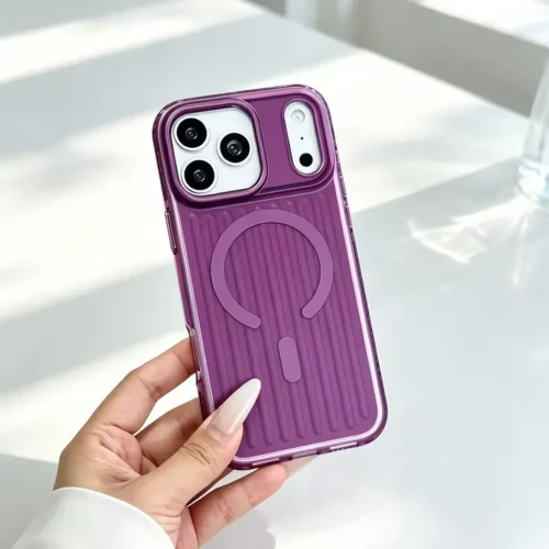imgi_50_H451374bc1de248b98e74e1d6c7df5d808.jpg_960x9 iPhone 18 Pro Max / 18 Pro Transparent Vertical Stripe Design Cover - MagSafe Compatible Clear Case