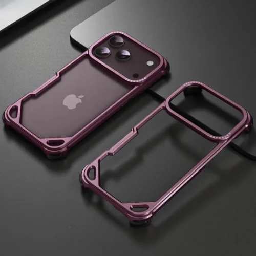 s5v5f1b5 OATSBASF Metal Bumper Case for iPhone 18 Pro / 18 Pro Max - Aluminum Frame Slim Fit